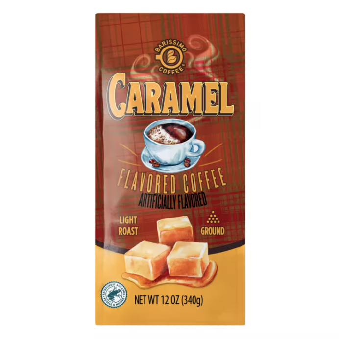 Barissimo Premium Caramel Flavored Ground Coffee 12oz (Light Roast) Barissimo Premium Caramel Flavored Ground Coffee 12oz (Light Roast)