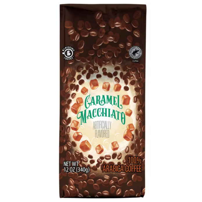 Barissimo Premium Caramel Macchiato Flavored Ground Coffee 12oz (Light Roast) Barissimo Premium Caramel Macchiato Flavored Ground Coffee 12oz (Light Roast)
