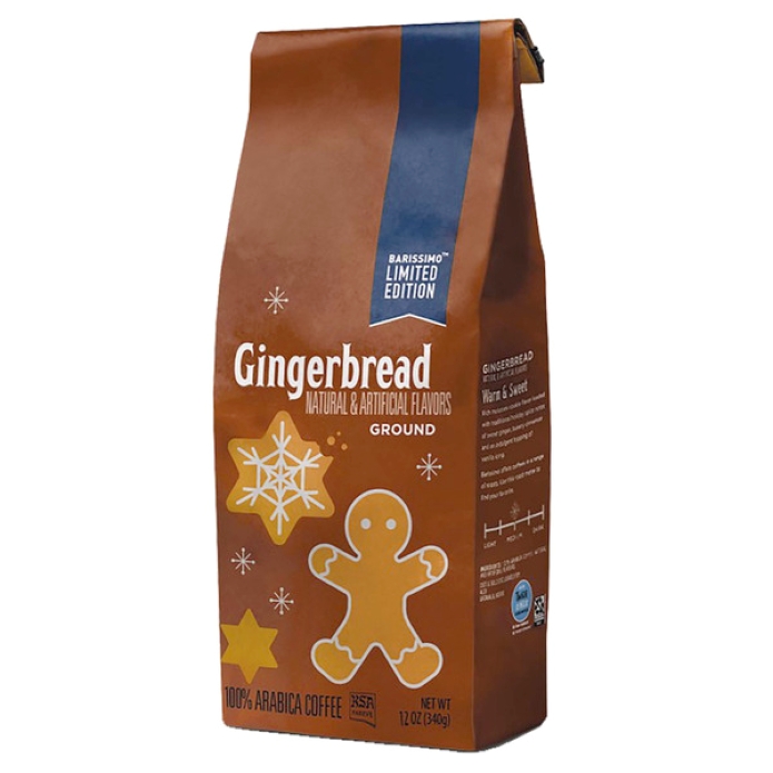 Barissimo Premium Gingerbread Flavored Ground Coffee 12oz (Medium Roast) Barissimo Premium Gingerbread Flavored Ground Coffee 12oz (Medium Roast)