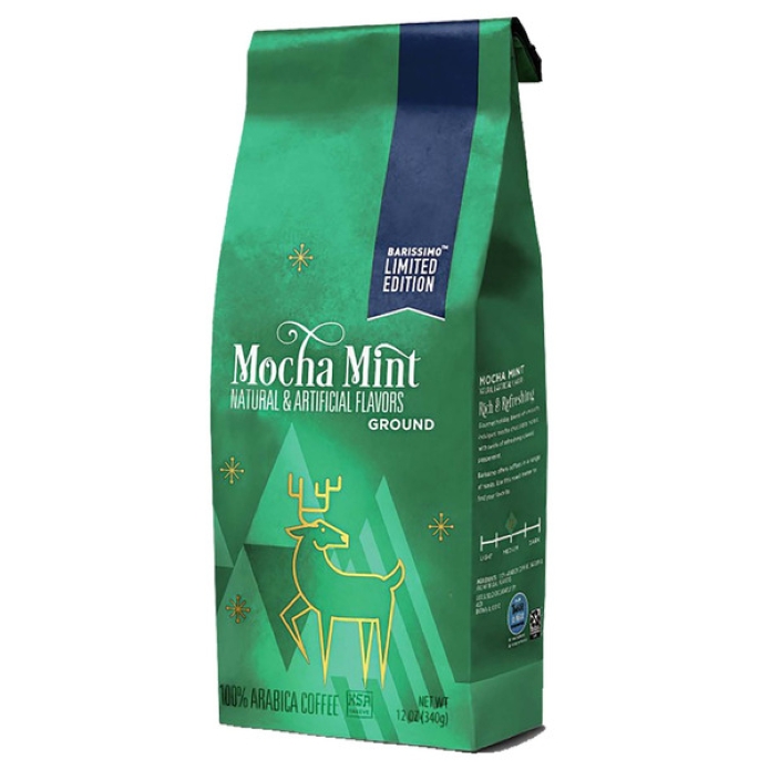 Barissimo Premium Mocha Mint Flavored Ground Coffee 12oz (Medium Roast) Barissimo Premium Mocha Mint Flavored Ground Coffee 12oz (Medium Roast)