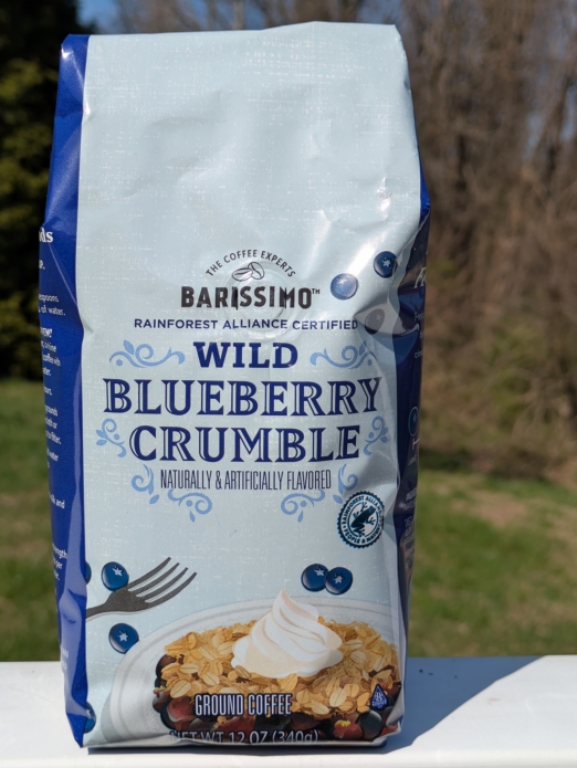 Barissmo Wild Blueberry Crumble Favored Ground Coffee 12oz (Light Roast)