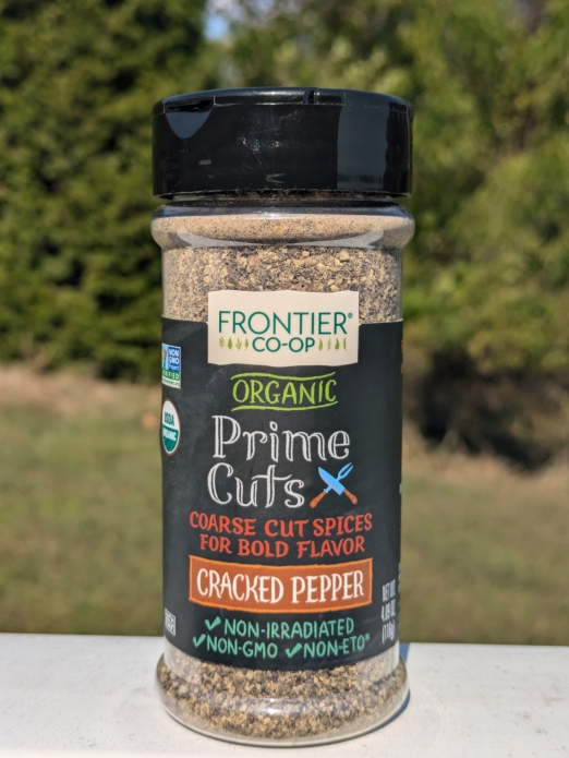 Frontier Co-Ops Prime Cuts ORGANIC Blend Seasoning 4.09oz (Cracked Pepper)
