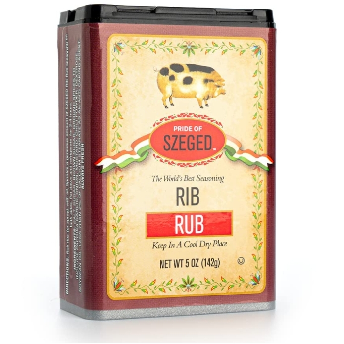 Szeged  Spices, Rubs and Seasoning Tin 5oz (Rib Rub) Szeged  Spices, Rubs and Seasoning Tin 5oz (Rib Rub)