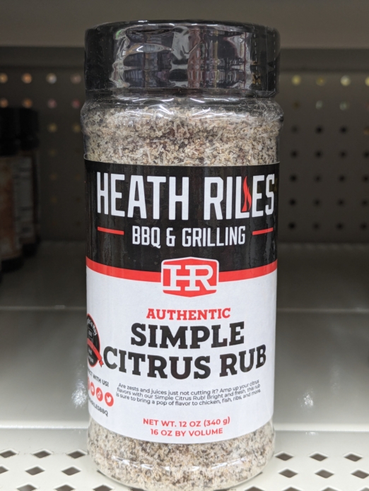 Heath Riles Authentic Simple Citrus Rub 12oz
