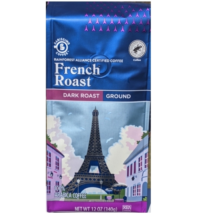Barissimo Premium French Roast Ground Coffee 12oz (Dark Roast) Barissimo Premium French Roast Ground Coffee 12oz (Dark Roast)